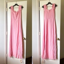 Reformation Dress Gimlet Off-Shoulder Maxi Bridesmaid Wedding Carnation 6