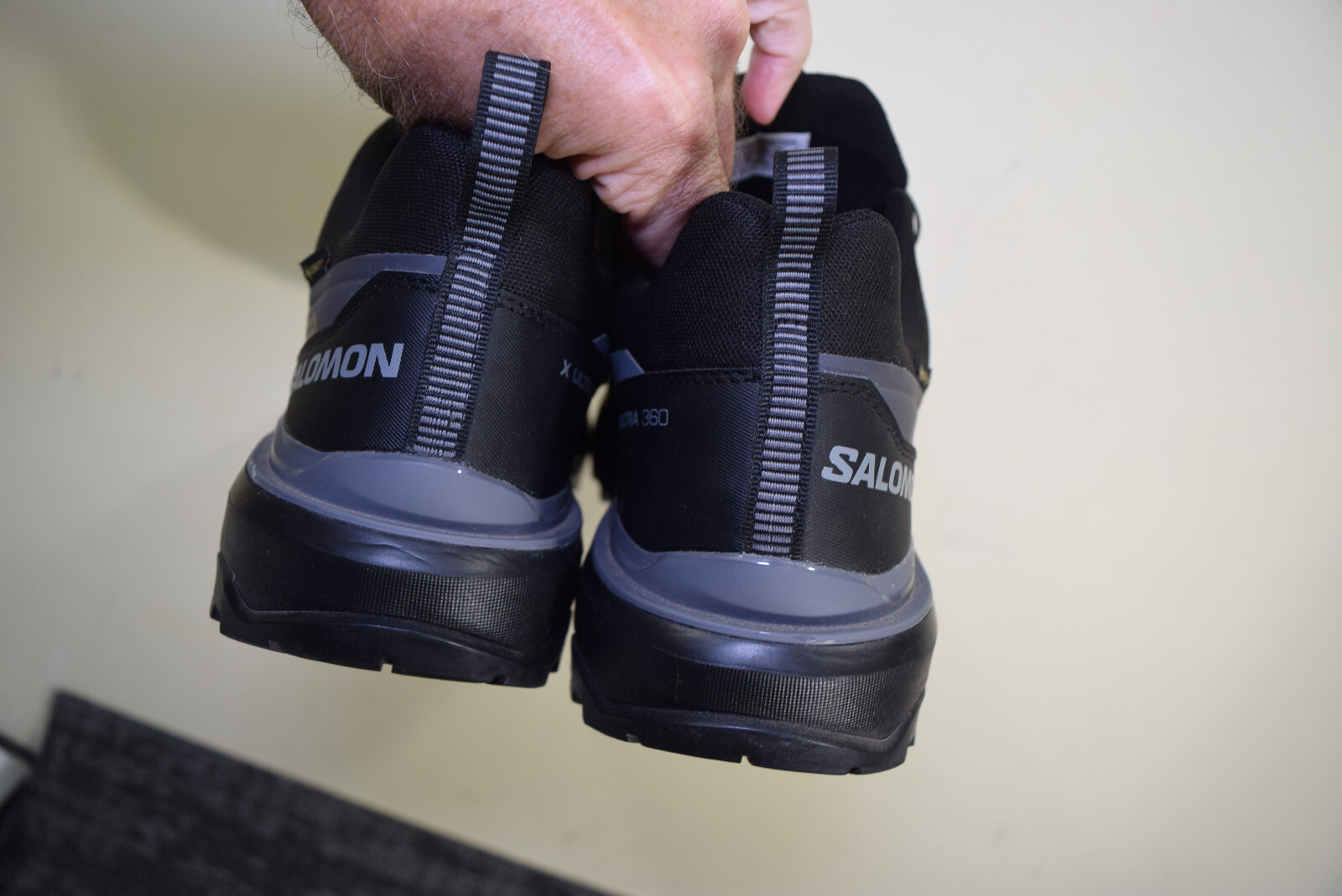 Scarpa Salomon X Ultra 360 GTX Trail Running Escursionismo GoreTex UOMO 13 Nero Grigio NUOVA