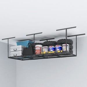 STOREADY Overhead Garage Storage Rack, Adjustable Garage Storage Organization