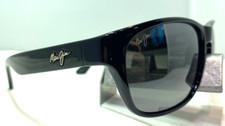 MAUI JIM MIXED PLATE MJ 721-02 BLACK NEUTRAL GREY POLARIZED SUNGLASSES NEW 9.9