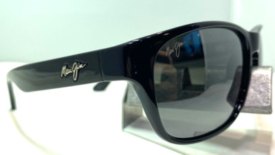 MAUI JIM MIXED PLATE MJ 721-02 BLACK NEUTRAL GREY POLARIZED 