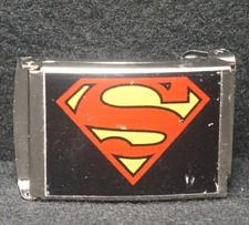 WI13170 AMAZING VINTAGE 1970s  SUPERMAN  SUPERHERO COMIC CHARACTER BELT BUCKLE