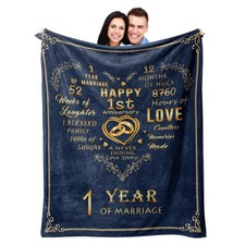 1st Anniversary Paper Gifts for Couple Husband Wife, 1 Year Anniversary Weddi...
