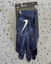 Nike Alpha Huarache Elite Batting Gloves Baseball Mens Size XL Navy CV0720-439