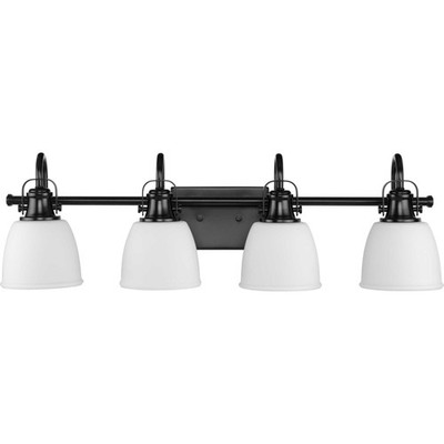 Progress Lighting P300429 Preston 4 Light 31''W Vanity Light - Black