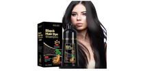 Black Hair Dye Shampoo 3-in-1 - Gray Hair Cov...