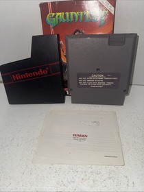 NES Nintendo - Gauntlet - Tengen Gray Cart In Box *With Manual