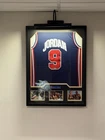 Michael Jordan Signed 1992 Dream Team USA Jersey Framed GCOA Auto Display