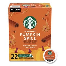 Starbucks Pumpkin Spice Coffee K-Cup, 22/Box