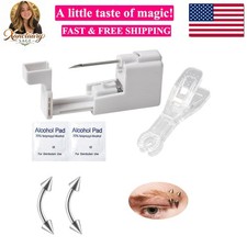 Professional Body Piercing Kit for Lip/Navel/Tongue/Ear/Nose/Belly Button,