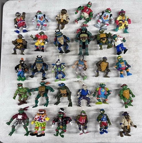 Vintage TMNT Teenage Mutant Ninja Turtles Lot - 30 Figures
