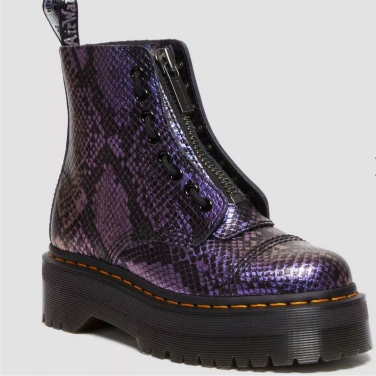 Dr Marten Platform Boots Sinclair Combat Zip in S… - image 4