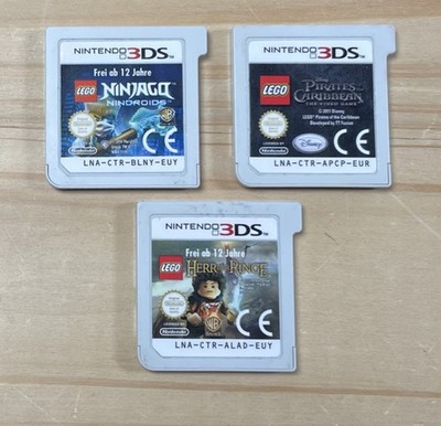 3x Nintendo 3DS Spiel   LEGO Der Herr der Ringe PIRATES OF C. Ninjago Nind. #B22