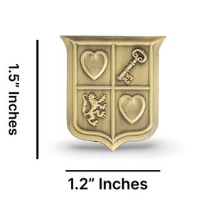 Legend of Zelda NES Game Crest Cover Pin Video Game Brooch Label Nintendo Link