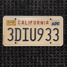 Original US Auto Kennzeichen Nummernschild USA  California