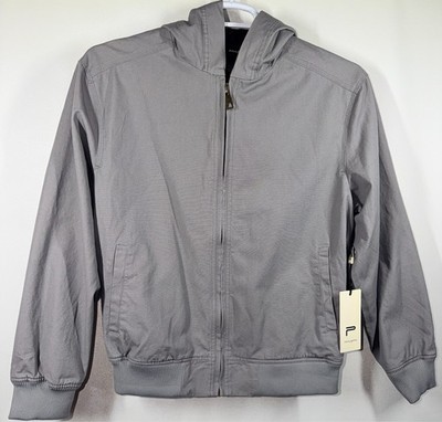 Public Supply NYC Mens Size Medium Pockets Hooded Jacket Cool Grey New Tags