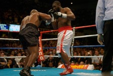 Danny Williams white trunks and Mike Tyson black trunks fights eac 2004 Photo 56