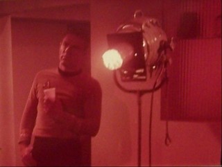 RARE 1966 STAR TREK "THE ENEMY WITHIN" BEHIND SCENE 35mm FILM CLIP/SLIDE 598A