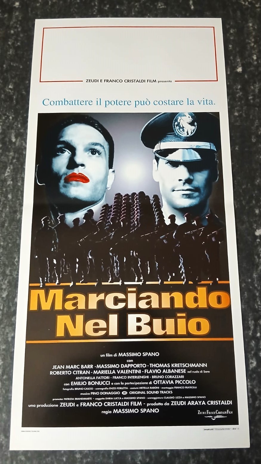 Locandina originale film Marciando nel buio (1996) - Regia di Massimo Spano