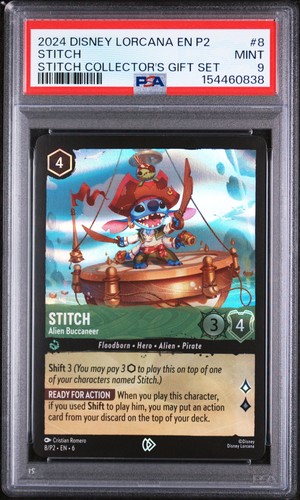 Stitch - Alien Buccaneer graded PSA 9 for sale on eBay