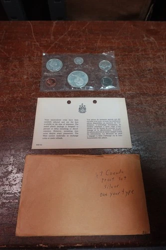 1967 Royal Canadian Mint Proof-Like UNC Set, .800 Fine Silver (1.109 oz.), w/OGP