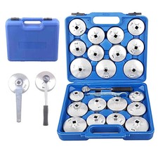 23Pcs Cap Type Oil Filter Wrench Set Automotive Removal Socket Tool Kit UK