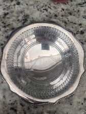 Sheffield Design Made In The USA FOOTED PIERCED Serving Bowl 0525 HMC Sheffield Design Made In The USA FOOTED PIERCED Serving Bowl 0525 HMC