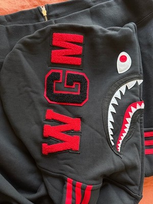 Bape x Adidas Shark Full Zip Hoodie - Size Medium - Black - JN7199 Bape x Adidas Shark Full Zip Hoodie - Size Medium - Black - JN7199