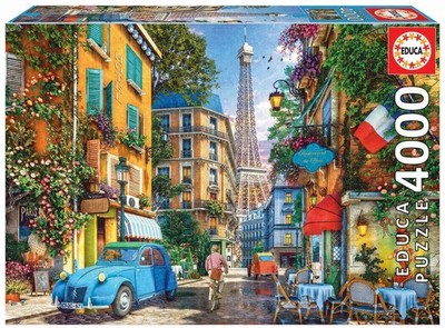 NEW Educa Jigsaw Puzzle 4000 Pieces 14+ Ages The Old Streets of Paris