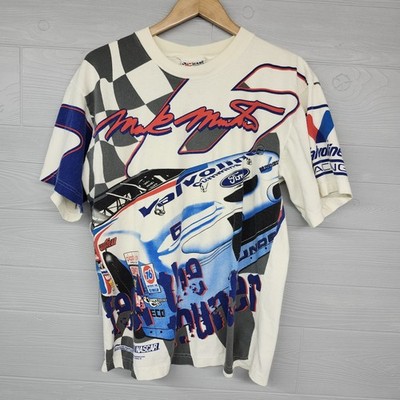 Vintage Chase Authentics NASCAR Mark Martin All Over Print TShirt Large