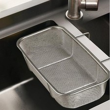 Stainless Steel Side Sink Drain Strainer Basket, Corner Hanging Sin... Fast Ship