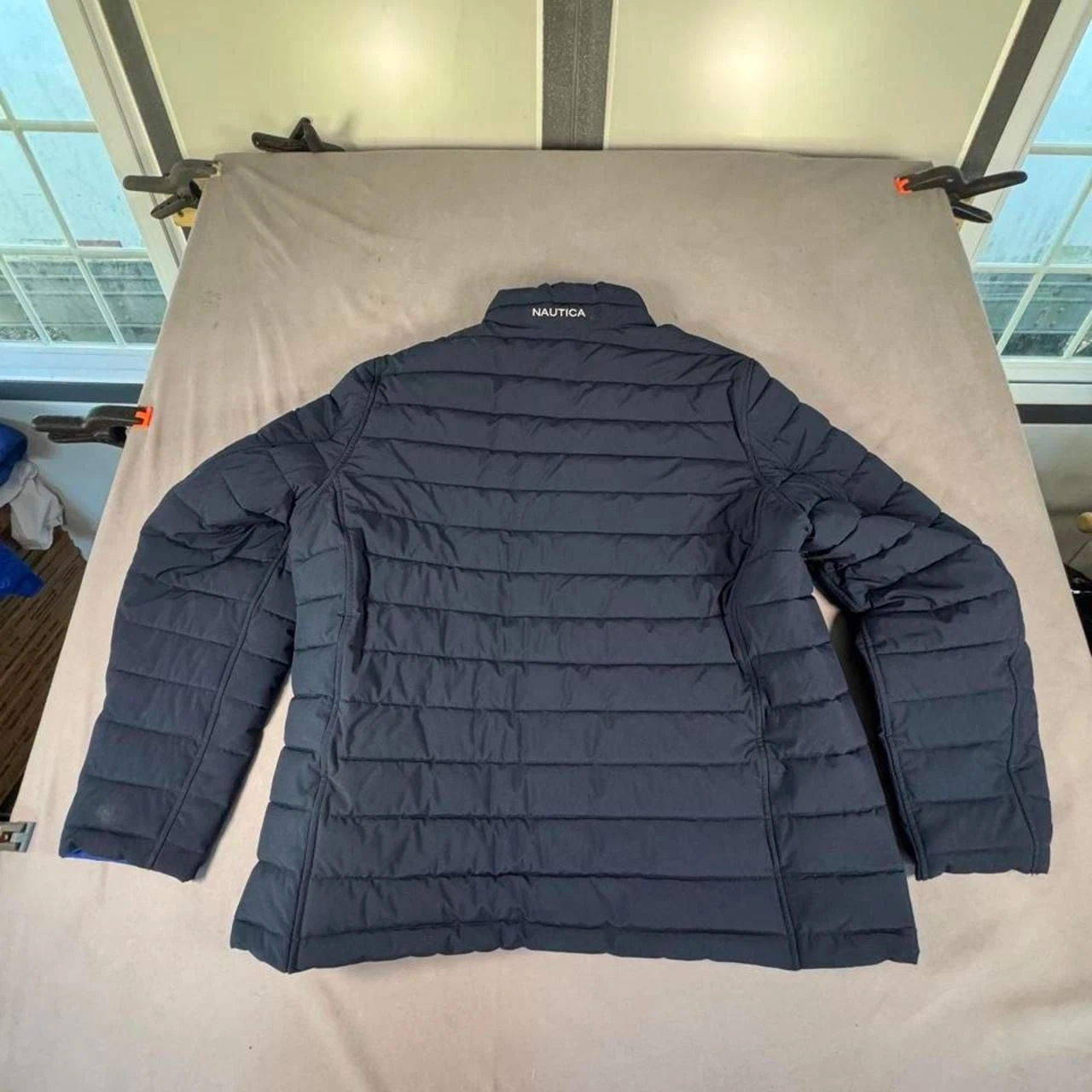 Nautica navy blue puffer jacket - product detail image 6