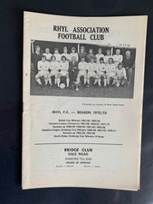 Rhyl v Hereford United (Border Counties Floodlight League) 1972