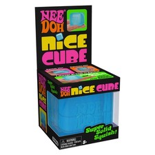 Nee Doh Nice Cube - Super Solid Squish Blue