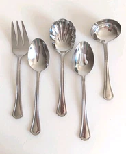 Reed & Barton Arlington Newton 18/10 Stainless Serving Set 5 Pieces Read Below