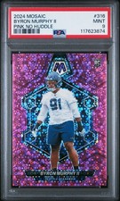 2024 Panini Mosaic - Byron Murphy II Pink No Huddle Prizm /20 Psa 9 Seahawks Rc