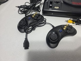 Sega Genesis Model 1601 System Console Bundle Tested + Wrestle Mania ArcadeGame 