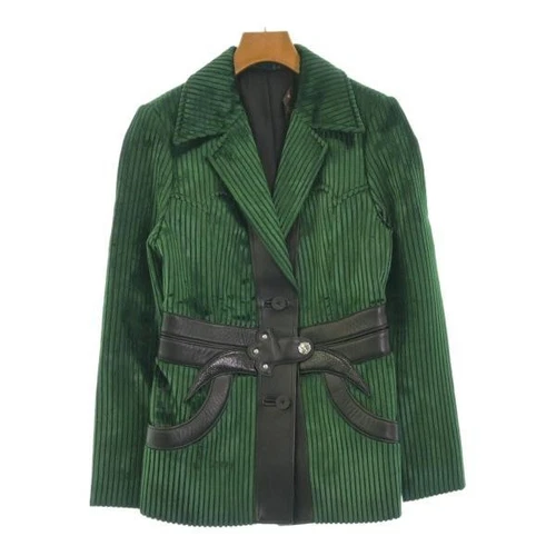 LOUIS VUITTON（LV） Giacca casual da donna LOUIS VUITTON verde x nero a righe usata di s mano fro