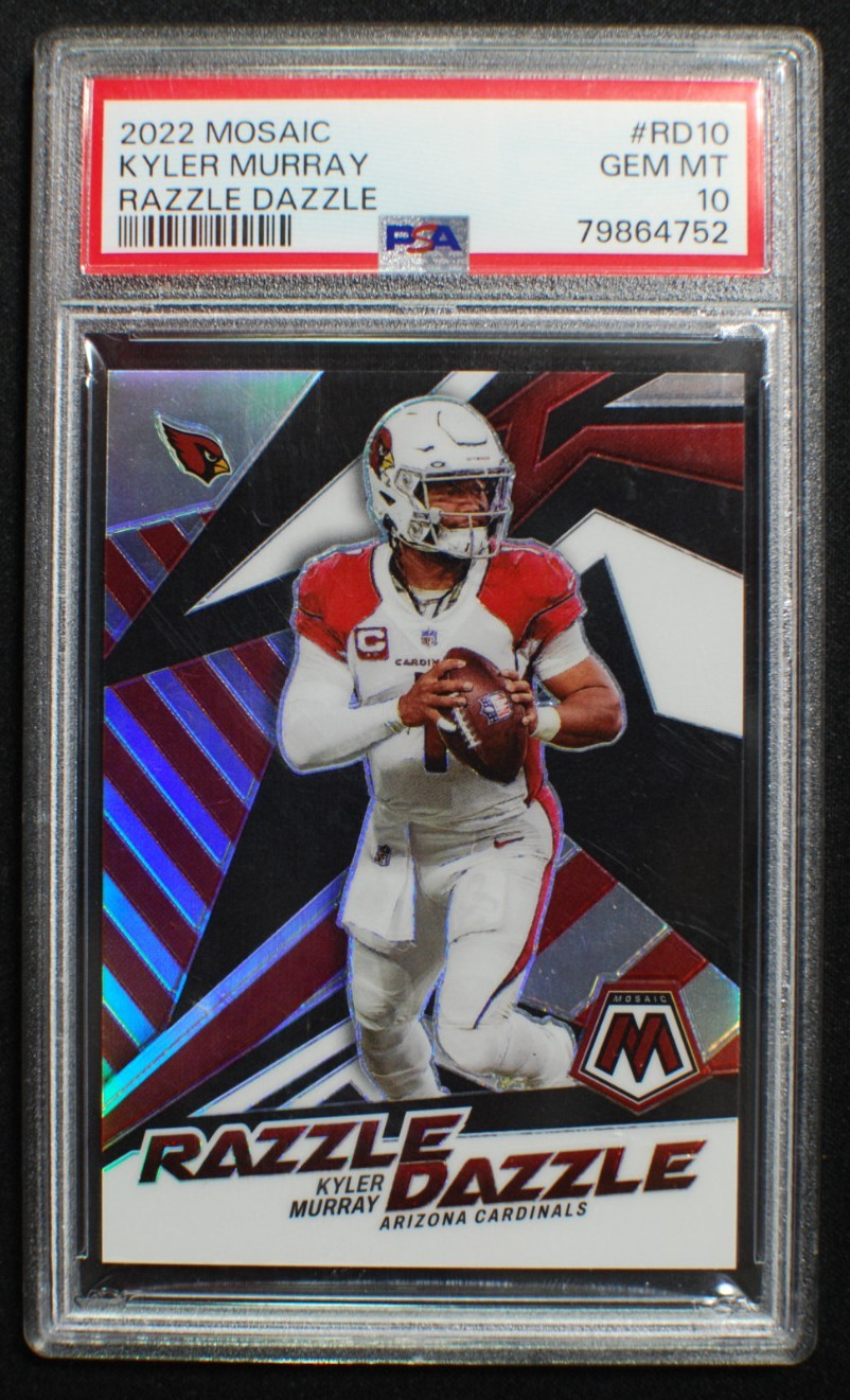 🌟 KYLER MURRAY - 2022 Panini Mosaic RAZZLE DAZZLE Case Hit SSP #RD-10 - PSA 10