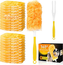 360  Duster Refills Kit for Swiffer Duster, 25 Pack  1 Handle, Multi-Surface Du