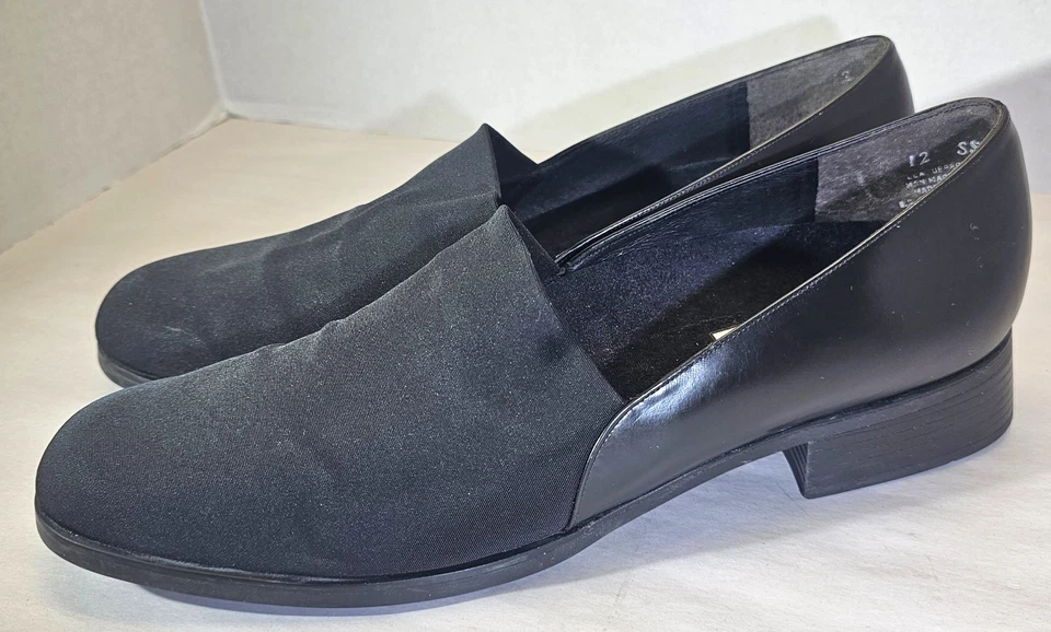 Munro American Women's Black Proper Size Perfect Fit Nylon/Leather Shoe Sz12N - Image 2 of 4