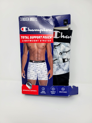 #ad #ad Champion Men#x27;s Lightweight Stretch Boxer Briefs 3 Pack Size XL Broken Box $12.99