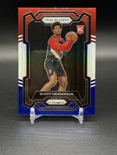 2023 Panini Prizm Scoot Henderson RC Prizm Red White and Blue #141 Trailblazers