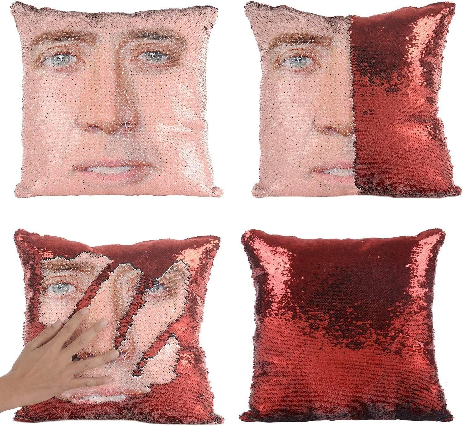 Nicolas Cages Pillow Covers Sequin Cases Cage Cover
Opens in a new window or tab
