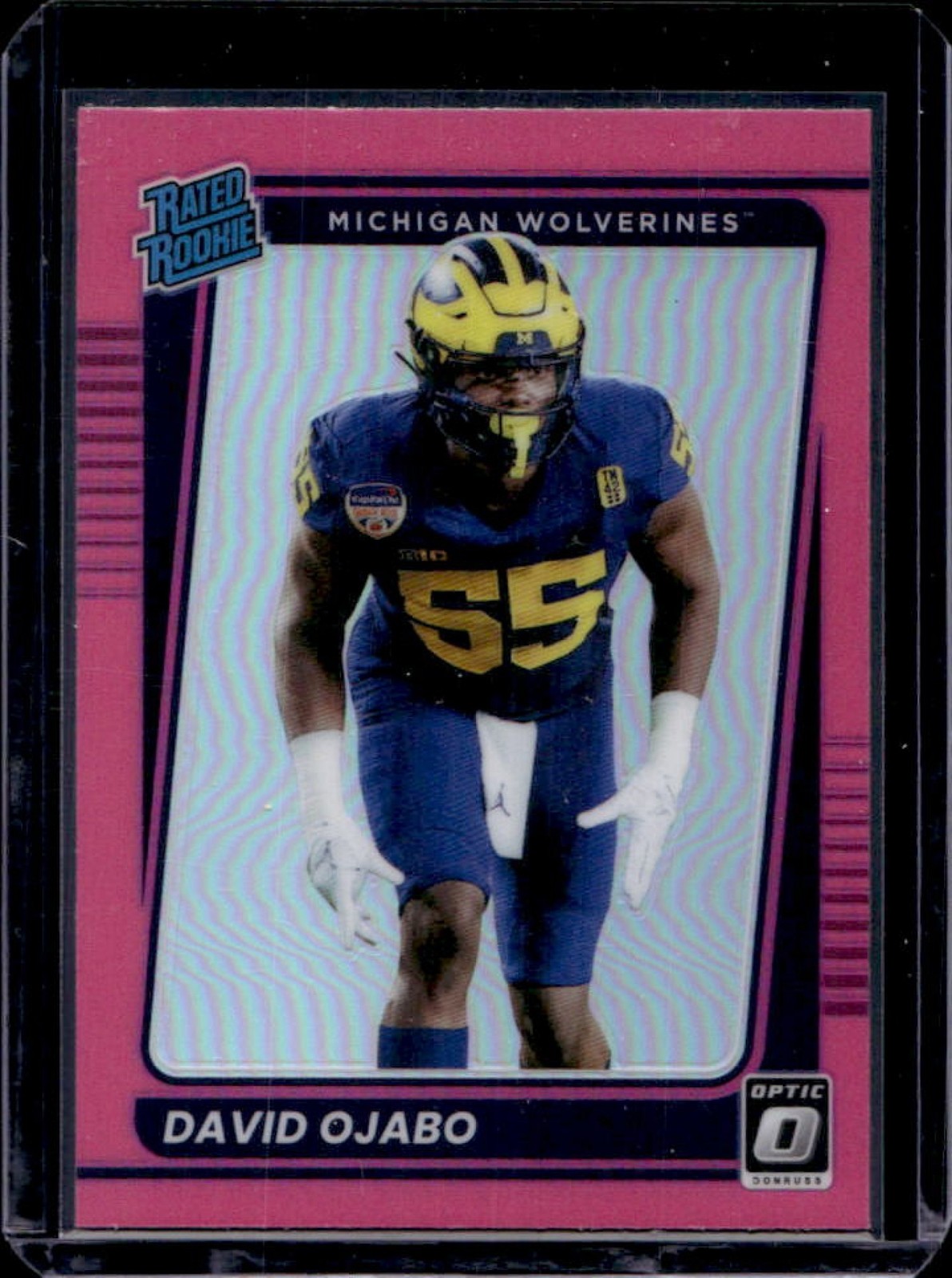 David Ojabo Panini Chronicles Draft Picks Donruss Optic #6 Pink