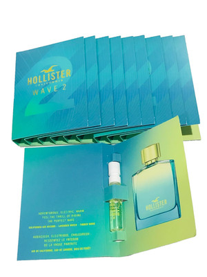 Hollister California Wave 2 Perfume Spray 10 X Sample Vials X Him -FREE SHIPPING