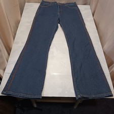 NYDJ Lift Tuck Technology Bootcut Rhinestone Denim USA Made Jean Women's 34×32