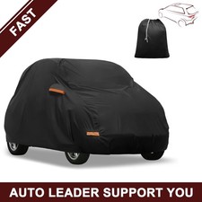 Piece of 1 Car Covers fit for Smart Fortwo 07-23 with Zipper Black
