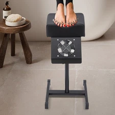 Pedicure Stool Chair Beauty Salon Lift Stool Footrest Nail Bench W/Cleaning Fan