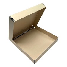 12.25x11.25x2 Tan Archival Storage Box Acid-Free Museum Archive Photo Document